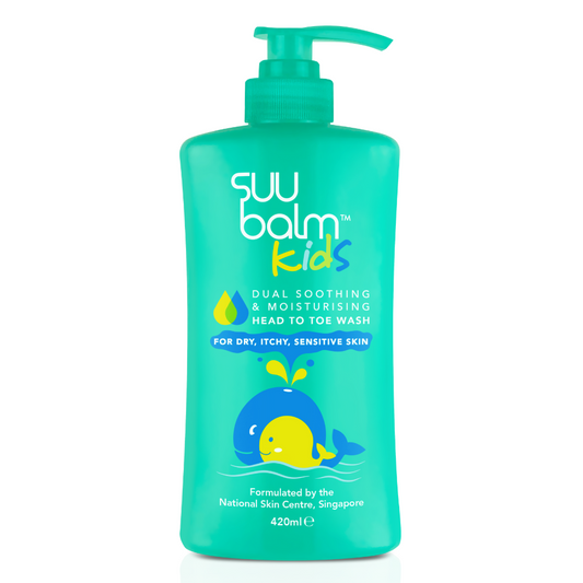 Suu Balm® Kids Dual Soothing and Moisturising Head-to-Toe Wash 420ml