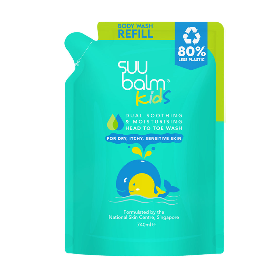 Suu Balm® Kids Head-to-Toe Wash Refill Pack 740ml